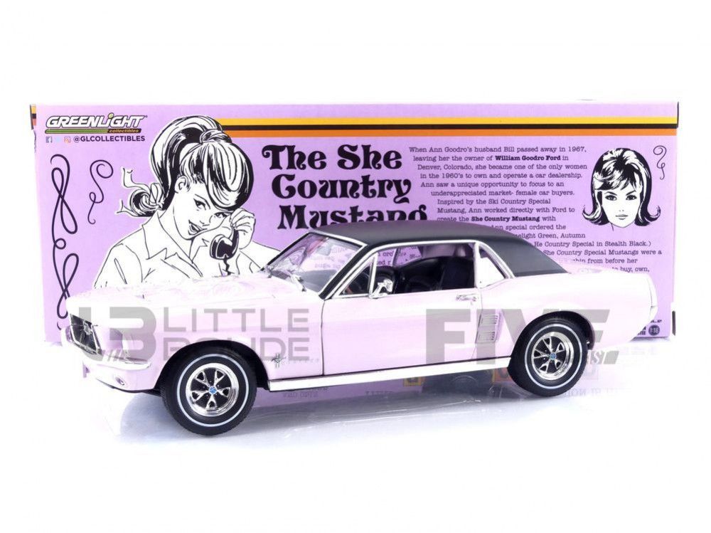 GREENLIGHT COLLECTIBLES 1/18 13662 FORD MUSTANG COUPE 1968
