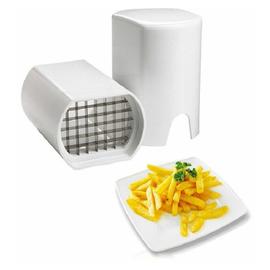 Coupe frites inox et plastique 2 grilles pas cher 