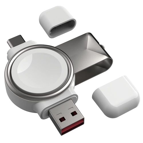 Chargeur Apple Watch, Chargeur Magnétique Portable Sans Fil Iwatch, Câble De Charge Rapide Usb C Et Usb A, Chargeur De Voyage