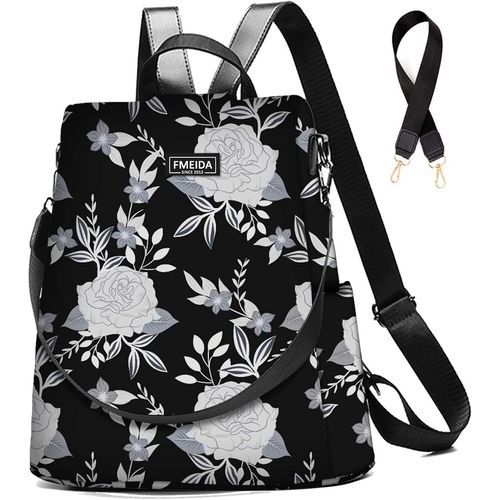 Sac À Dos Sac A Main Femme Anti-Vol Sac Cabaia Mini Imperméable Sac De Voyage En Nylon Sac Cabas 2 En 1 Sacs À Main Portés Épaule Pour Fille École Collèges Shopping[X133]