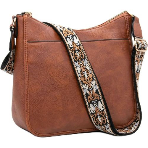 Sac Bandoulière Femme En Cuir Souple, Sac À Main Bandoulière Sac Cabas Hobo Mode Elegant Sac Femme Simili Cuir Sangle Réglable Pour Travail Voyage[X1090]