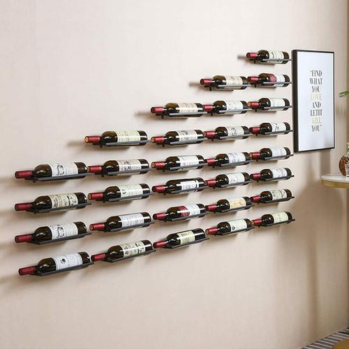 VALINK 7 bouteilles en métal casier à vin comptoir support de stockage de  vin support d'économie d'espace protecteur pour rouge 