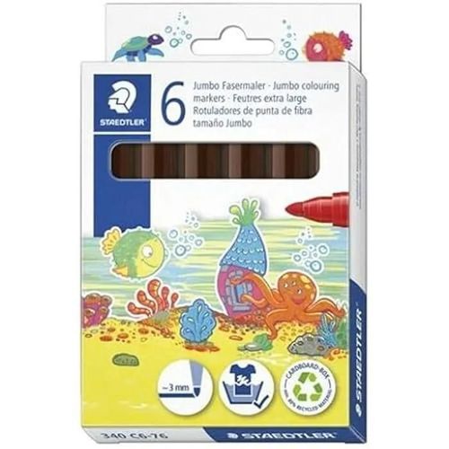 Marqueurs - Staedtler - Noris Club - Marron - Multicolore - 6 Unités