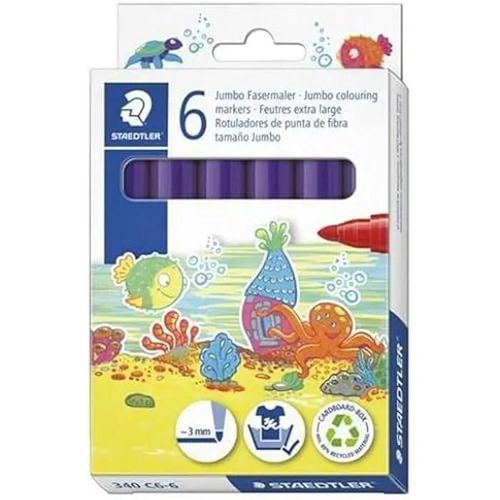 Marqueurs - Staedtler - Noris Club - Lot De 6 - Couleur Violet - Opaque - Multicolore