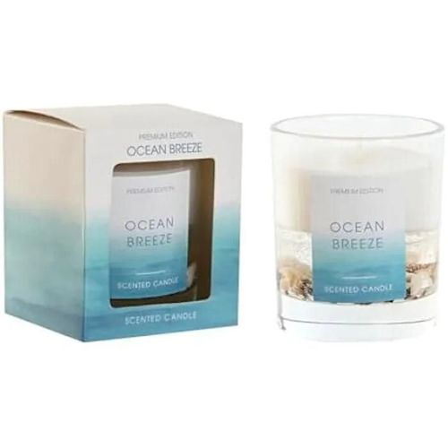 Bougie parfumée - HOME ESPRIT - Ocean Breeze - Multicolore - 8x8x9,3 cm - Design contemporain