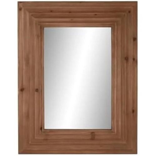 Miroir mural - HOME ESPRIT - Marron Naturel - 104 x 9 x 135 cm - Bois massif - Rectangulaire