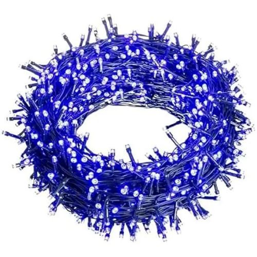 Guirlande Lumineuse De Noël - Lolahome - 500 Led Blanches Et Bleues - 8 Fonctions - 2995 Cm - Ip44