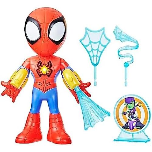 Figurine Électronique - Marvel - Spidey - 25 Cm - Lumières Et Sons - Accessoires Inclus