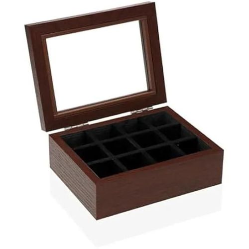 Boîte à bijoux - VERSA - Multicolore - Bois - 12,7 x 6 x 16,4 cm - Qualité au meilleur prix