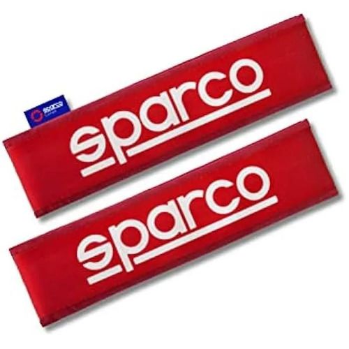 Coussinets De Ceinture - Sparco - Spc - Polyester Rouge - Universels - Confort Accru