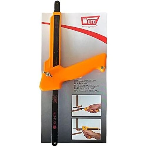 Mini-Scie Bricolage - WUTO - Arc 160x60mm - Couleur Noir - Compacte et Pratique