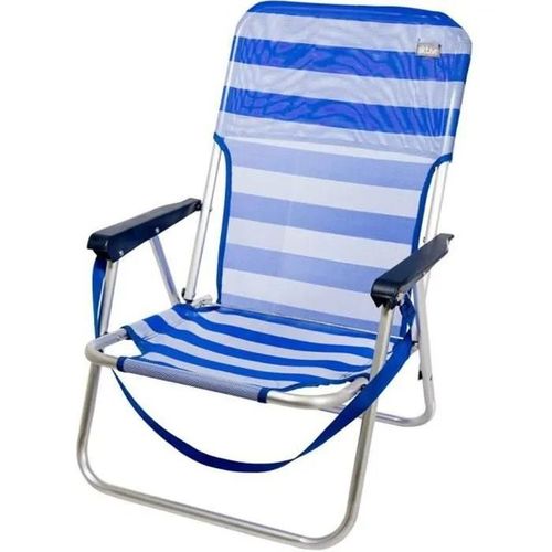 Chaise De Plage - Aktive - Marinera - Aluminium - Textilène - 55x35x72 Cm