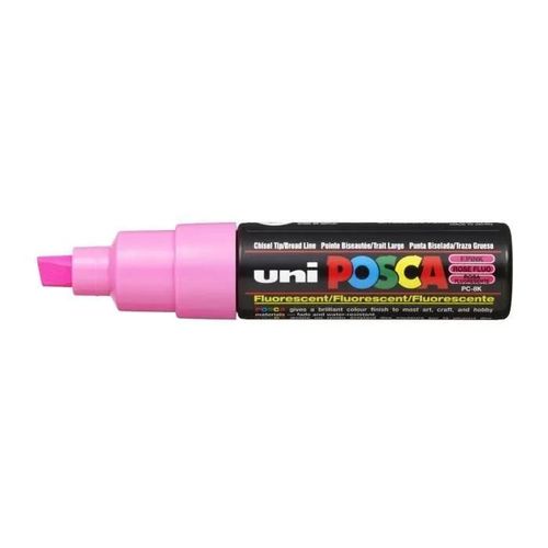 Marqueur Pte Large Biseautée Posca Pc8k 8mm Rose Fluo