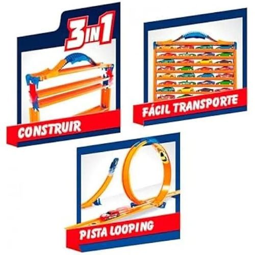 Mallette Porte-Voiture - Cefa Toys - 04621 - 3 En 1 - Capacité 44 Voitures - 35 Pièces Incluses