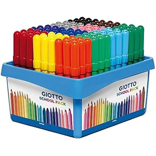 Marqueurs - Giotto - Turbo Maxi - Lot De 108 - Multicolore - Pour Enfants À Partir De 3 Ans