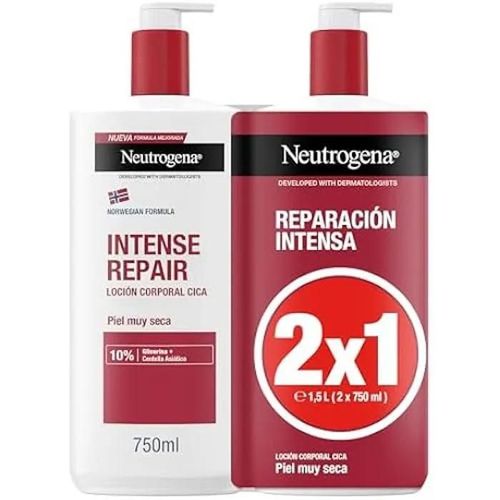 Lotion - Neutrogena - Intense Repair - 2 X 750ml - Hypoallergénique - Peaux Très Sèches 