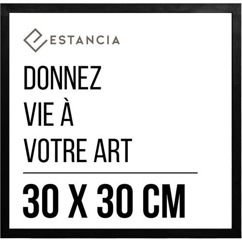 Cadre Photo En Bois Noir 30X30 Cm | Cadre En Bois Noir 30X30 Cm | Cadre En Bois 30 X 30 Cm | Cadre Carré 30 X 30 Cm