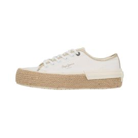 Chaussures Basses Toile Pepe Jeans Samoi Mix Blanc