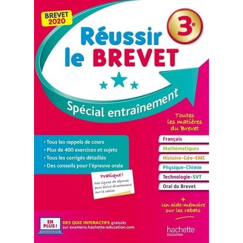 Réussir Le Brevet 3e - Spécial Entraînement