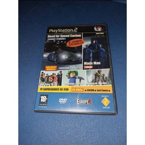 Playstation 2 Magazine Ps2 Cd Dvd Demo 78 Need For Speed Made Man