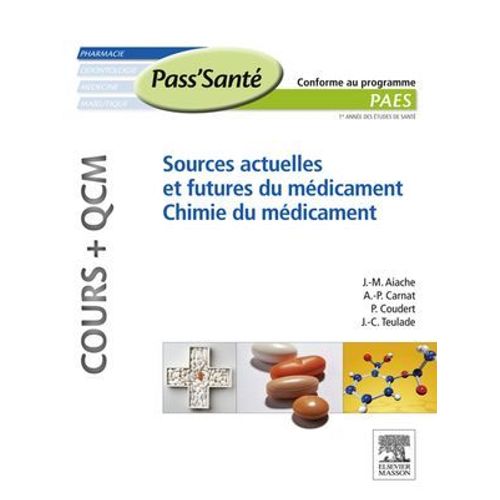Sources Actuelles Et Futures Du Médicament - Chimie Du Médicament (Cours + Qcm)