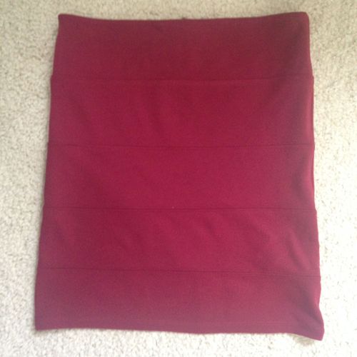 Jolie Jupe En Stretch Femme Bordeaux " Pimkie" Taille M T38/40 Idee Cadeau