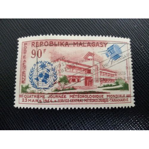 Timbre Madagascar Yt Pa 95 Centre Météorologique 1964 (030309 )