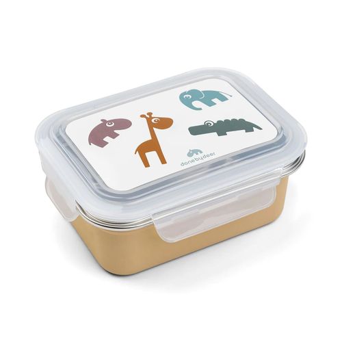 Lunch Box Enfant Inox Deer Friends Moutarde - Done By Deer