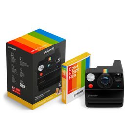Appareil photo instantané Polaroid Now+ Génération 3 + Pack de films 8 photos Noir