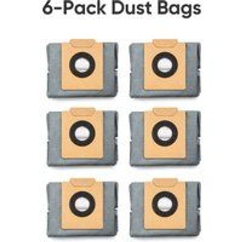 Pack de 6 sacs à poussière antibactériens et anti-odeurs à grande capacité 1 kit