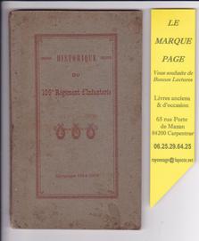 Historique Du 109 E Régiment D'infanterie --- Campagne 1914 - 1918