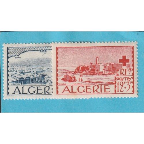Timbres Algerie N° Yt 300-301 Neuf ** Année 1952