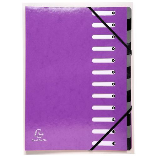 Exacompta Trieur Harmonika 12cp Iderama Violet