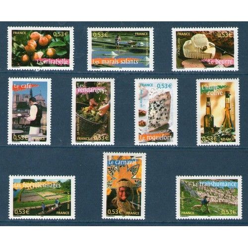 La France À Vivre (7) Série Complète Année 2006 N° 3882 3883 3884 3885 3886 3887 3888 3889 3890 3891 Yvert Et Tellier Luxe
