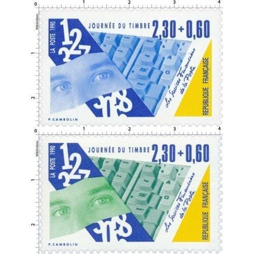Journée Du Timbre ; Métiers De La Poste La Paire Année 1990 N° 2639 2640 Yvert Et Tellier Luxe
