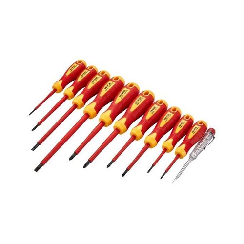 Jeu de Tournevis Isolés-VEVOR-11PCs-Ensemble d'Outils Isolés pour Électriciens Professionnel 1000 V
