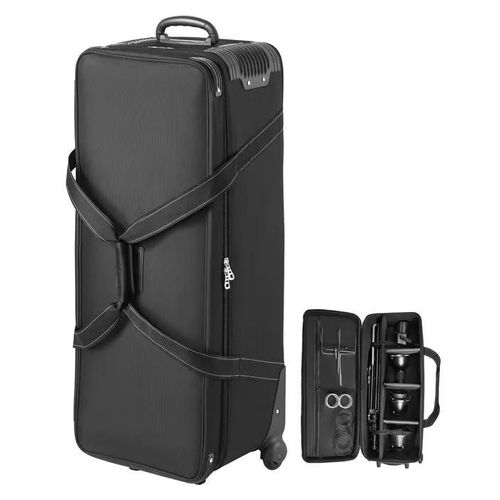 Valise à Roulettes pour Équipement de Studio-VEVOR-100x38x32 cm-pour Pied Éclairage, Trépied, Télescope