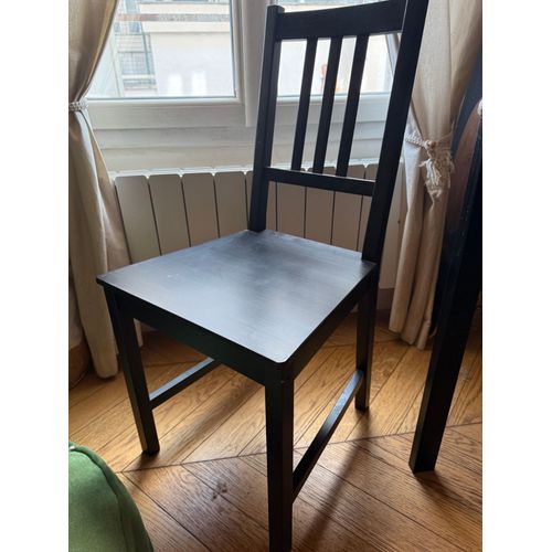 Lot De Deux Chaises Stefan Ikea Brun Noir