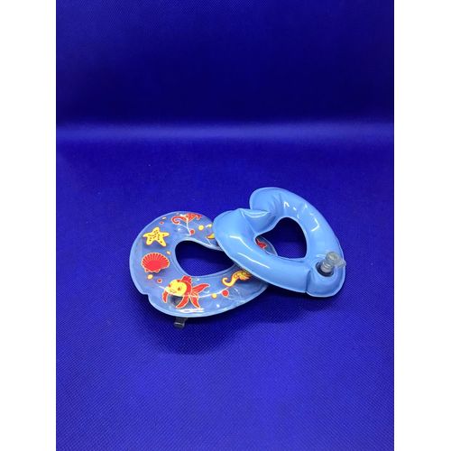 Lot 2 Bouées Gonflables Forme C?Ur Pour Poupée Barbie Piscine Mer Vacances