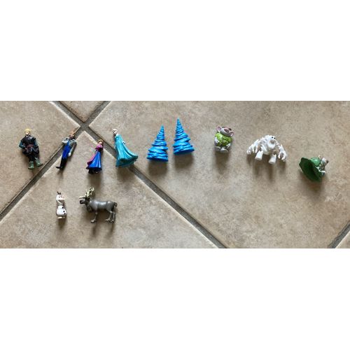 Poster Et 11 Figurines La Reine Des Neiges Disney
