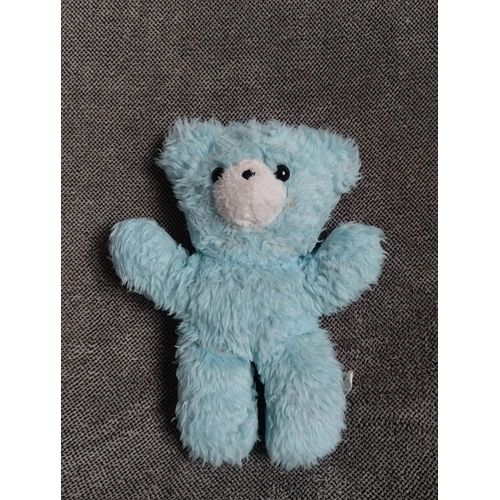 Peluche Ours Bleu Vintage - Chamti - Doudou Ourson Ancien