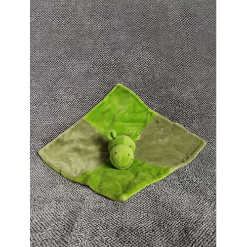 Doudou Hippopotame Vert - Tout Compte Fait - Tcf - Peluche Mouchoir