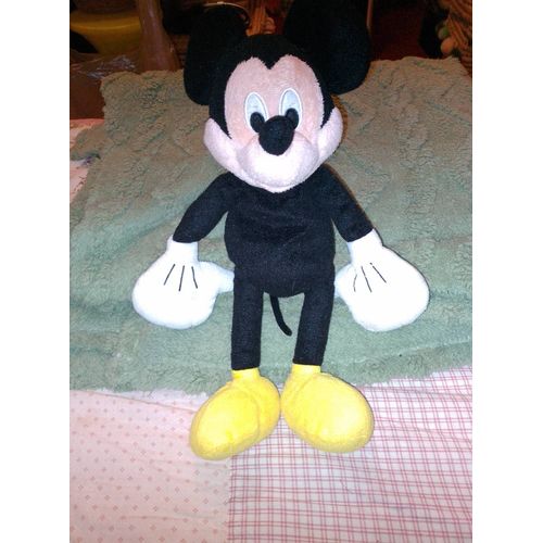 Peluche Mickey Noir/Colorée.