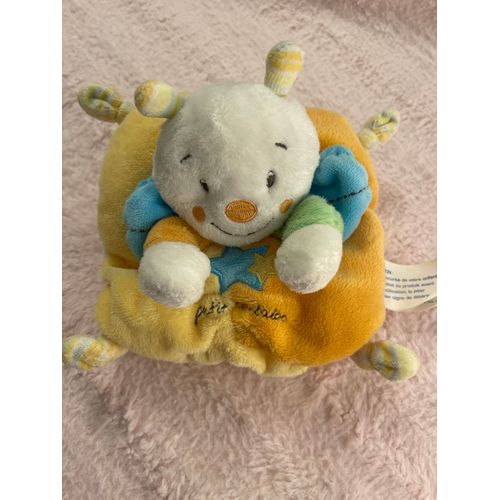 Doudou Peluche Kimbaloo Coussin Étoile Petit Kimbaloo Brodé