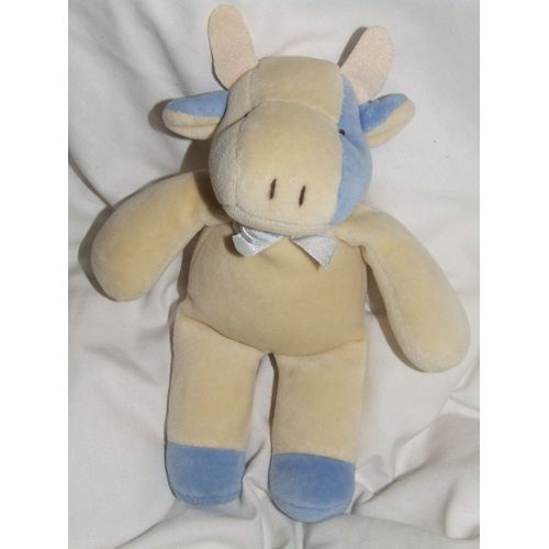 Vache Comptine Beige Bleu
