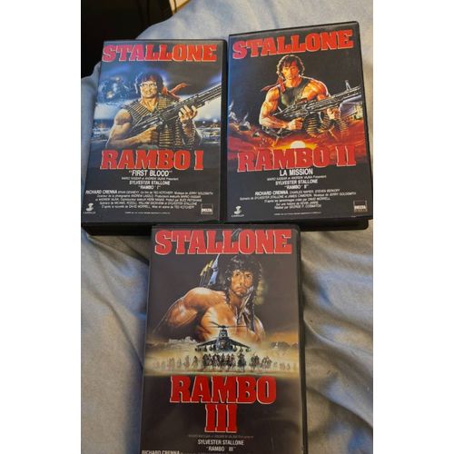Cassette vhs rambo I II III