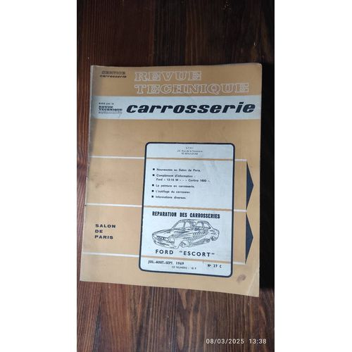 Revue Technique Automobile Carrosserie 27 C Ford Escort