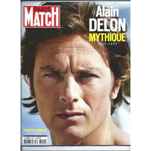 Paris Match 22/08/2024 Alain Delon, Jacques Audiard, Pub Montres Tissot Goldorack, Thomas Dutronc, Barbara Pravi, Clara Luciani, Julien Doré, Philippe Katerine, Justin Timberlake, Grégoire Bouillier