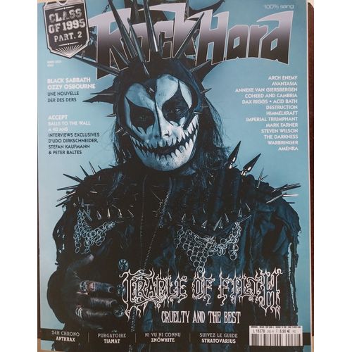 Rock Hard N°262 (Mars 2025) : Cradle Of Filth Cruelty And The Best