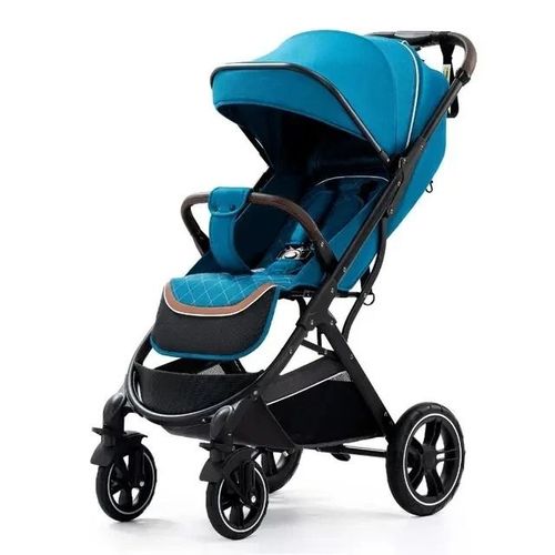 Poussette Bébé Canne Pliable De 0 À 4 Ans, Petite Taille, 0 À 22 Kg, Capote Extensible Couvre-Pieds, Housse De Pluie, Capote Extensible.Bleu